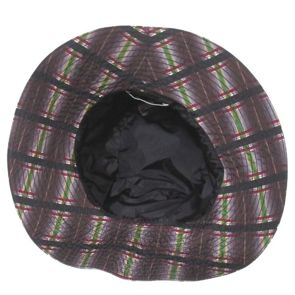 Prada Checked Nylon Bucket Hat Size M Purple - Picture 4 of 6